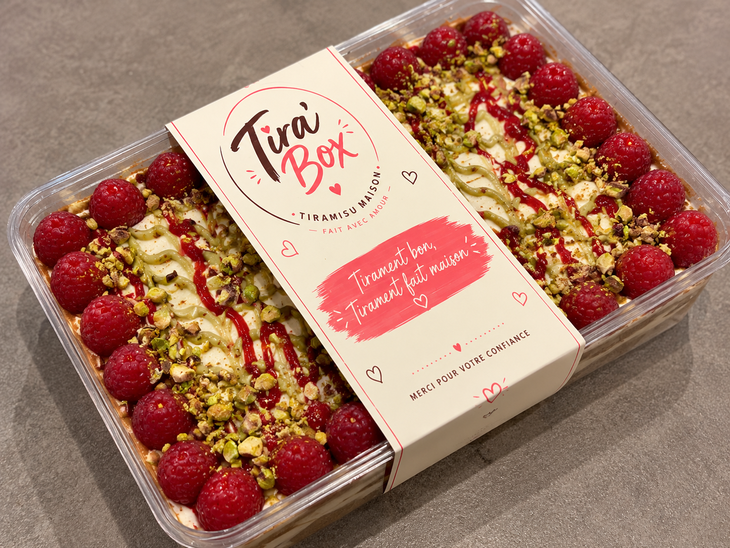 Tiramisu Pistache Framboise — format à partager